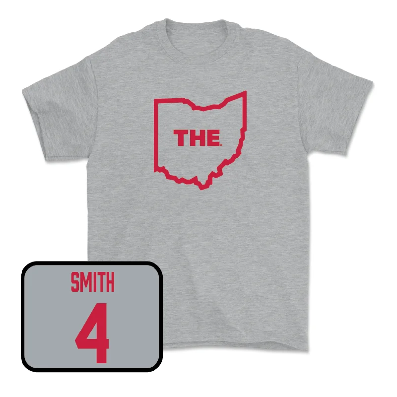 Football Jersey for Performance and Durability-Sport Grey Football The Tee  - Jeremiah Smith