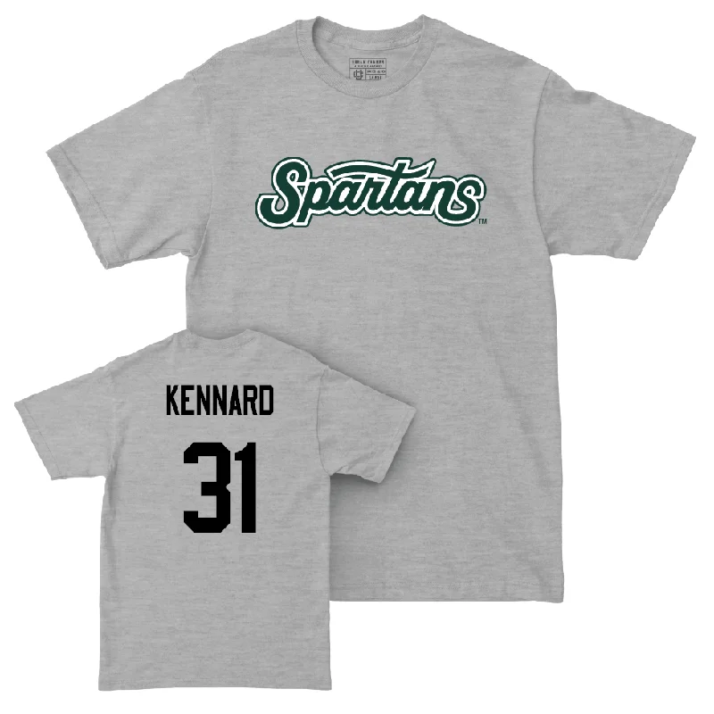 Football Jersey for Performance and Durability-Sport Grey Football Script Tee  - DJ Kennard