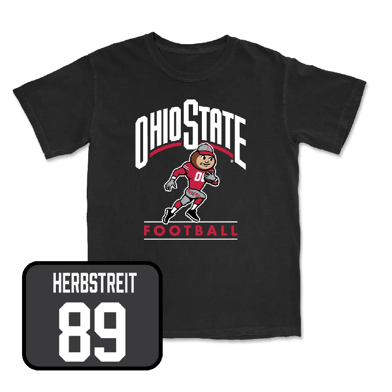 Football Jersey for Durable Construction and Reliable Performance-Football Black Gridiron Tee - Zak Herbstreit