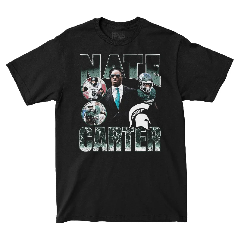 Football Jersey with Special Stretch Panels for Better Fit-EXCLUSIVE RELEASE - Nate Carter 90s Black Tee