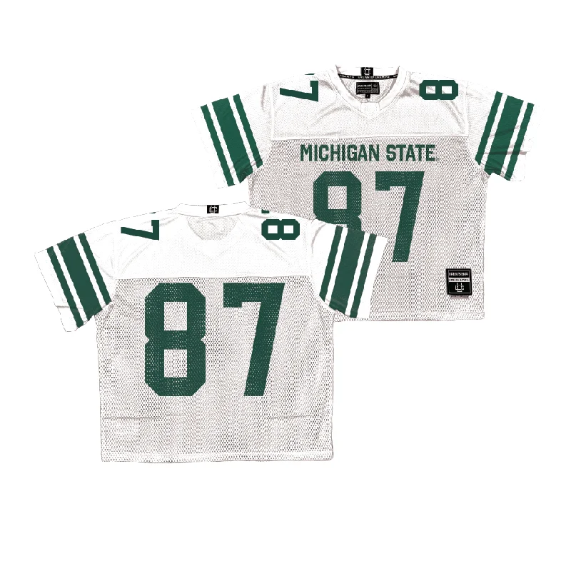 Football Jersey for Stylish and Comfortable Play-Michigan State Throwback Football Jersey  - Dyson Sims