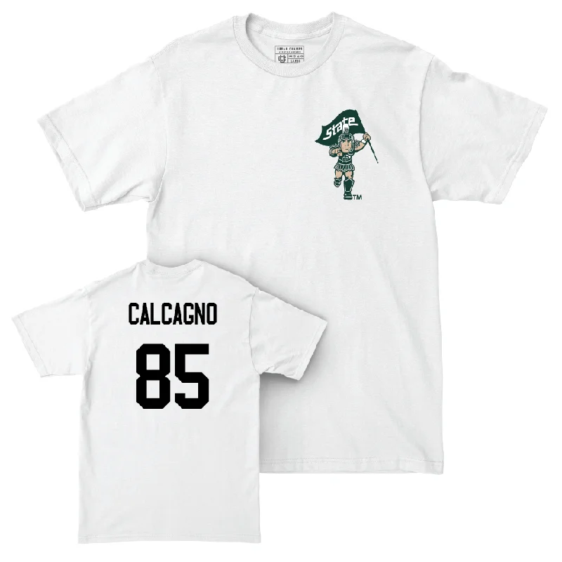 Football Jersey for Comfortable Movement on the Field-Football White Sparty Comfort Colors Tee  - Grant Calcagno