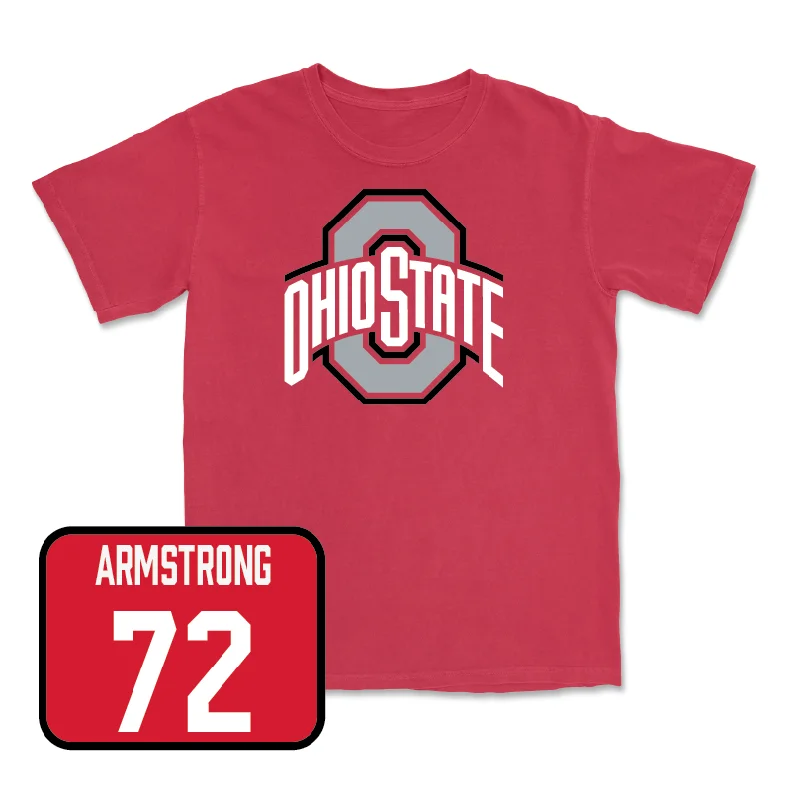 Football Jersey for Custom Names and Numbers-Red Football Team Tee  - Deontae Armstrong