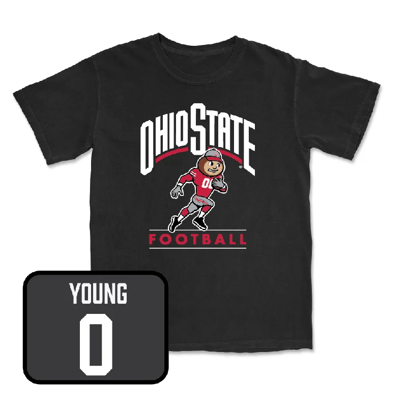 Football Jersey for Enhanced Fit and Comfort-Football Black Gridiron Tee - William Young