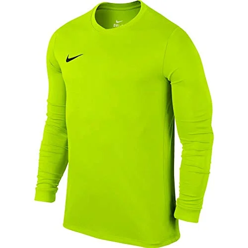 Football Jersey for Professional Performance-NIKE Herren Langarm Trikot Park VI, 725884-702, grün (Volt/Black), Gr. M