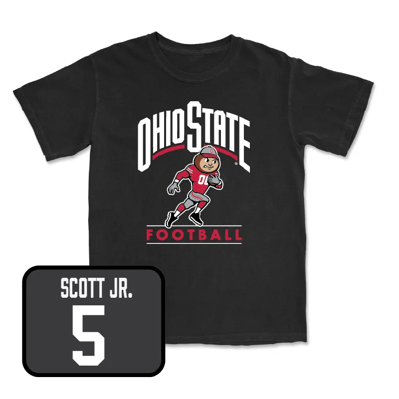 Football Jersey for Ultimate Flexibility-Black Football Gridiron Tee  - Aaron Scott Jr.