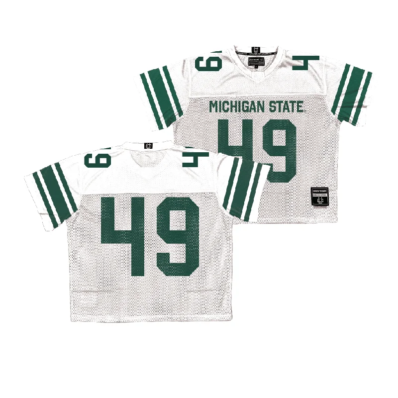 Football Jersey for Professional Play and Everyday Comfort-Michigan State Throwback Football Jersey  - Carter Enyard