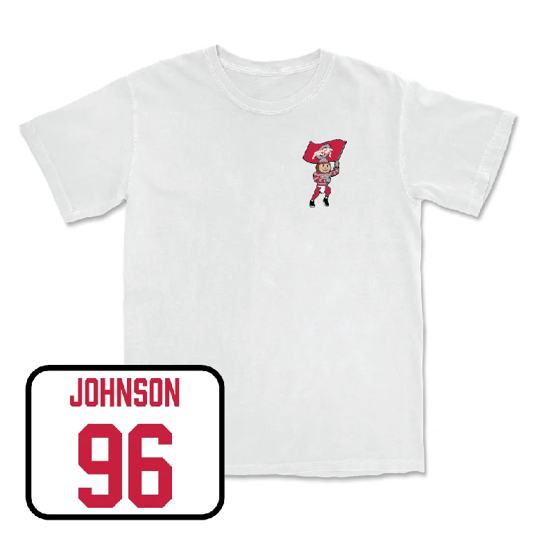 Football Jersey for Lightweight Comfort in Intense Play-Football White Brutus Comfort Colors Tee - Collin Johnson