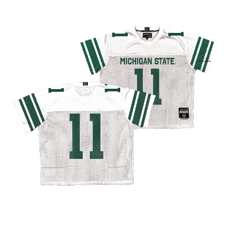 Football Jersey for Reliable Fit and Durability-Michigan State Throwback Football Jersey - Ken Talley | #11