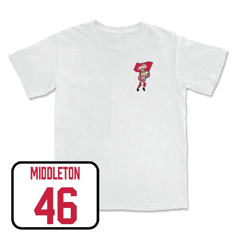 Football Jersey for Youth and Adult Players-Football White Brutus Comfort Colors Tee - Jace Middleton