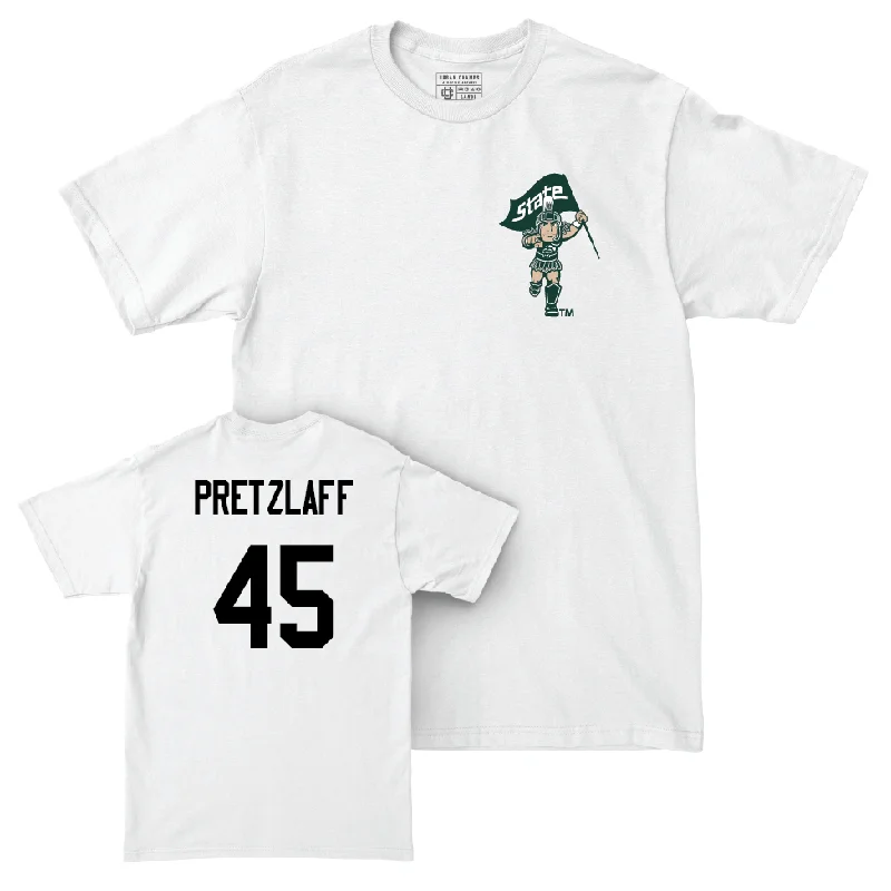 Football Jersey for Soft, Comfortable Touch-Football White Sparty Comfort Colors Tee  - Brady Pretzlaff