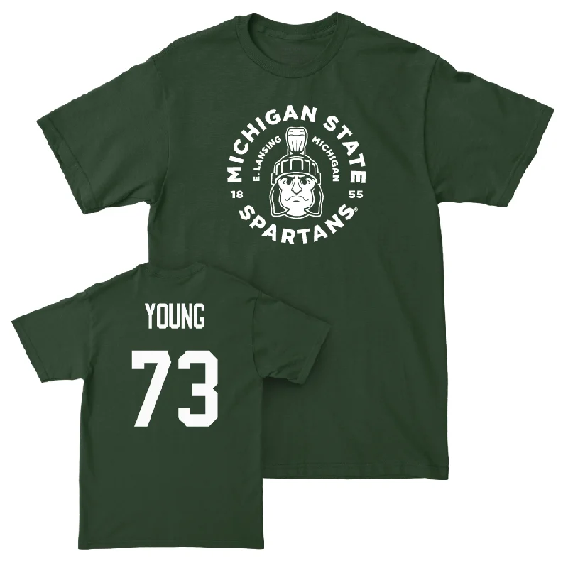 Football Jersey for Professional Performance-Green Football East Lansing Tee  - Rustin Young