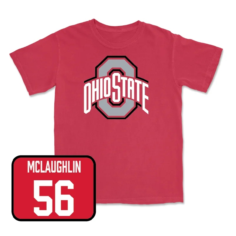 Football Jersey for Increased Mobility During Play-Red Football Team Tee  - Seth McLaughlin