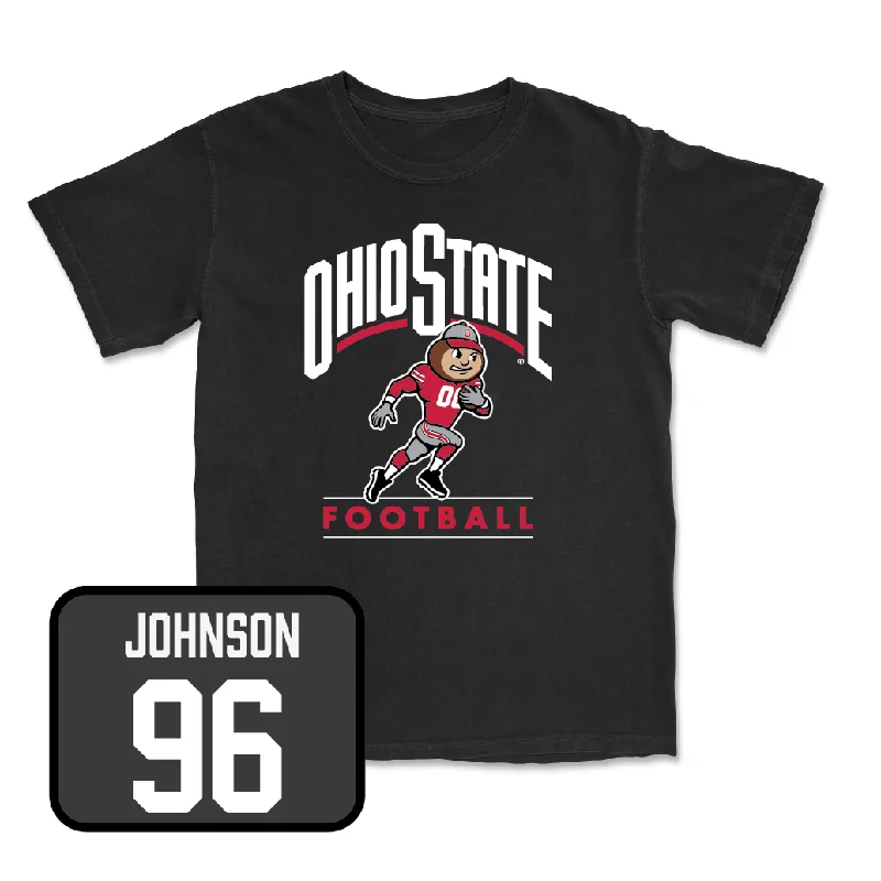 Football Jersey for Top-Notch Game Day Performance-Football Black Gridiron Tee - Collin Johnson