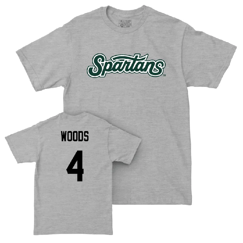 Football Jersey with Cooling Technology for Heat Relief-Sport Grey Football Script Tee  - Edward Woods