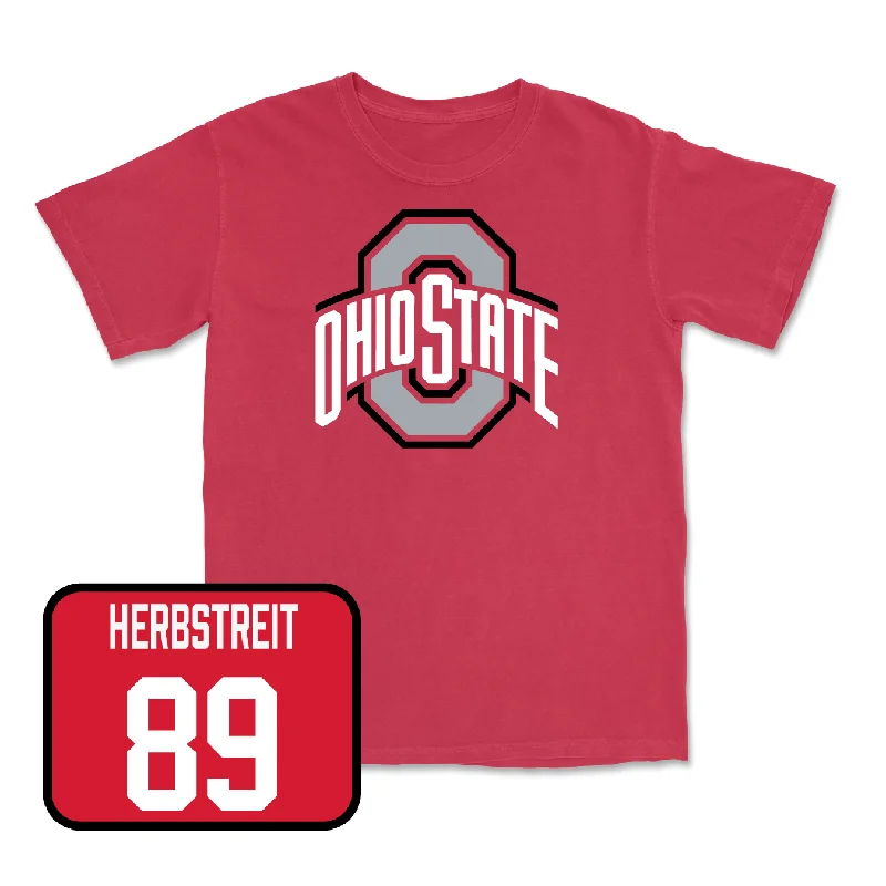 Football Jersey for Professional Look and Comfort-Red Football Team Tee - Zak Herbstreit