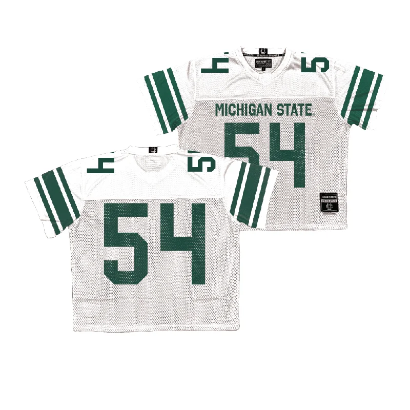 Football Jersey for Comfort and Breathability-Michigan State Throwback Football Jersey  - AJ Dennis