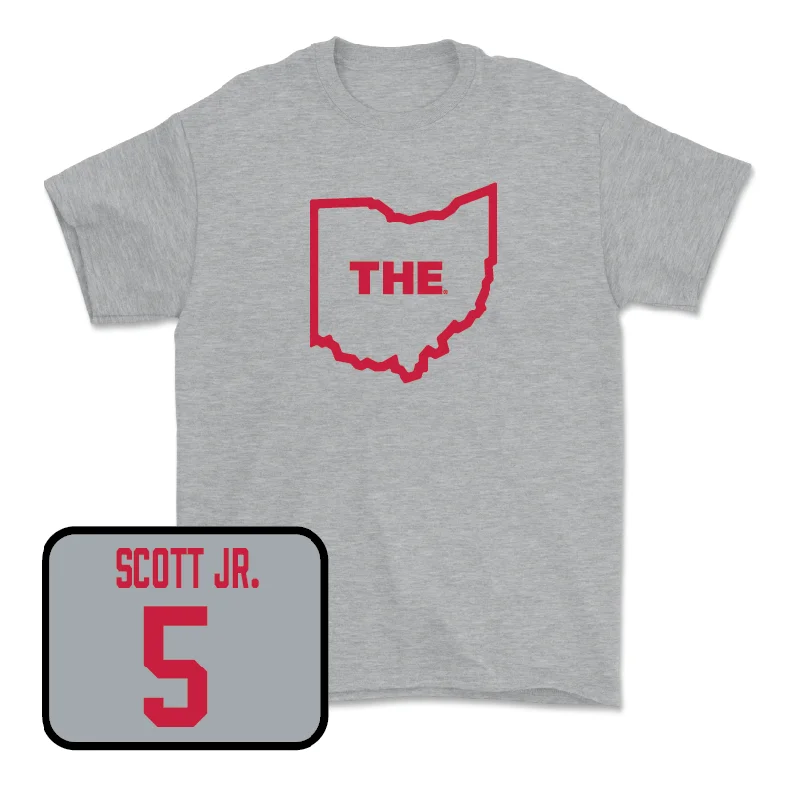 Football Jersey for Professional Performance-Sport Grey Football The Tee  - Aaron Scott Jr.