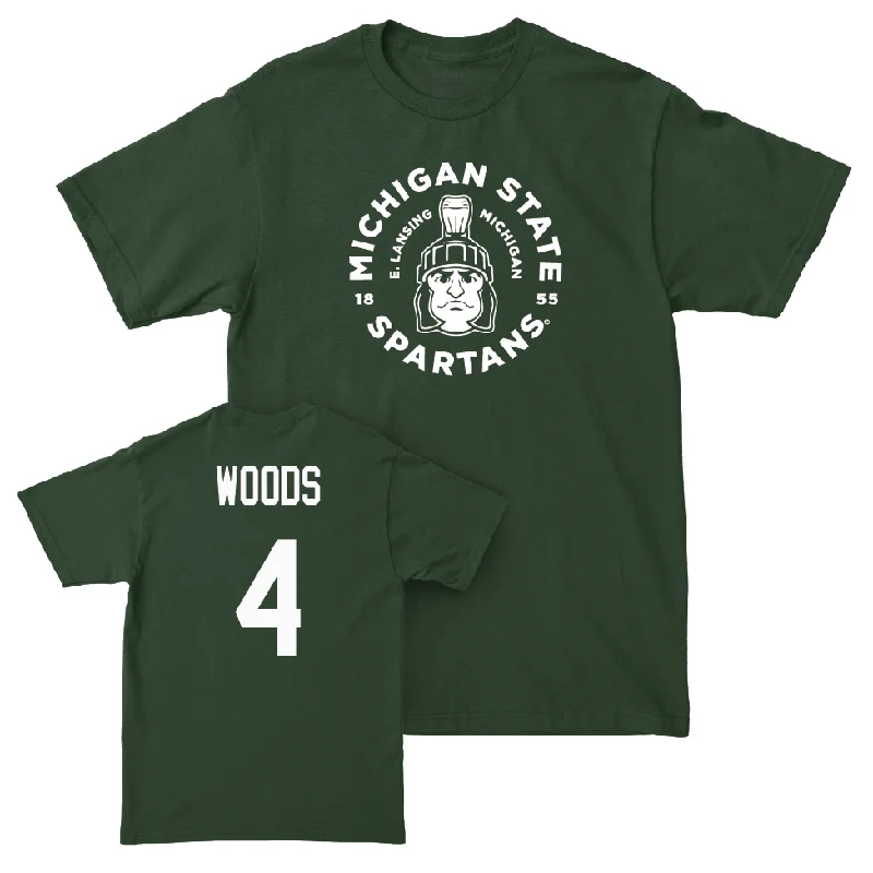 Football Jersey for High-Impact Movements and Comfort-Green Football East Lansing Tee  - Edward Woods