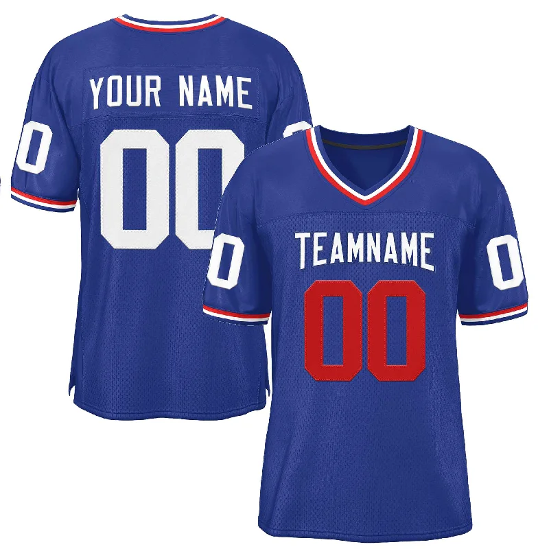 Football Jersey for All-Level Players and Teams-Custom Royal White-Royal Classic Style Authentic Football Jersey