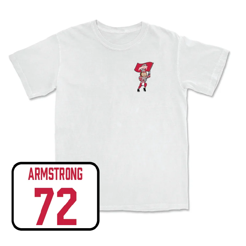 Football Jersey for Fast Action on the Field-Football White Brutus Comfort Colors Tee  - Deontae Armstrong