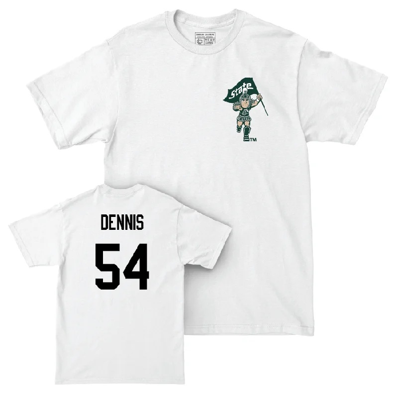 Football Jersey for Breathable, Lightweight Fabric-Football White Sparty Comfort Colors Tee  - AJ Dennis