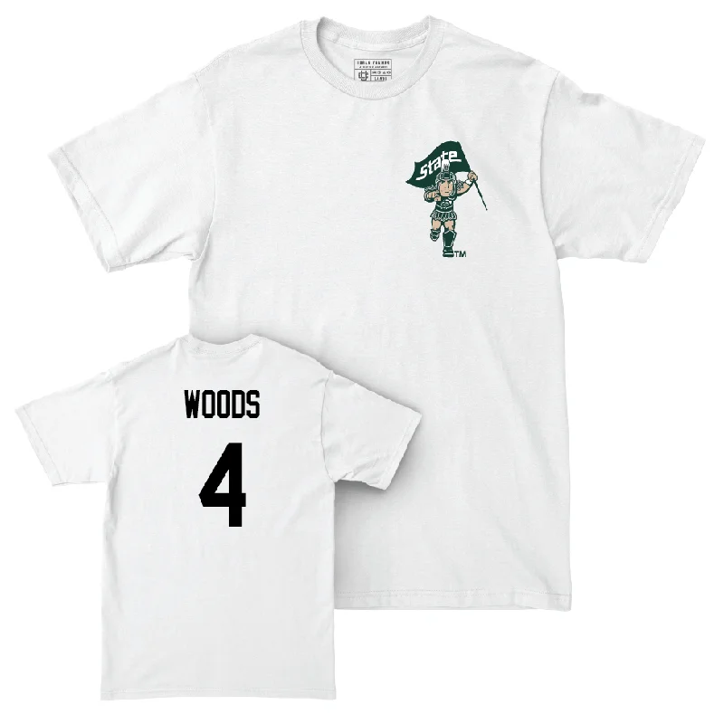 Football Jersey for Professional Quality and Custom Fit-Football White Sparty Comfort Colors Tee  - Edward Woods