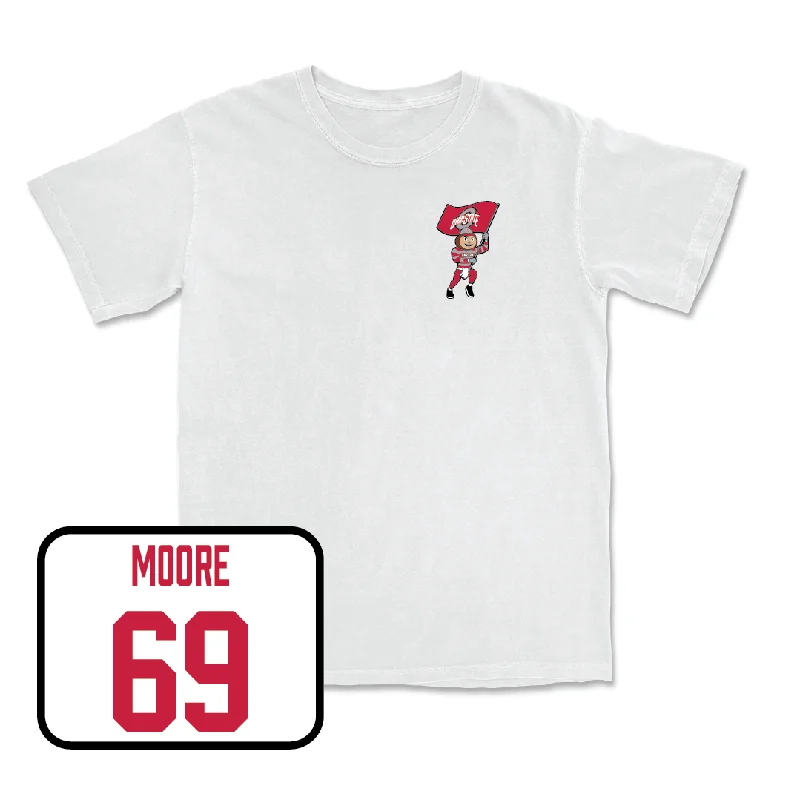 Football Jersey for Optimal Game-Day Comfort-Football White Brutus Comfort Colors Tee  - Ian Moore