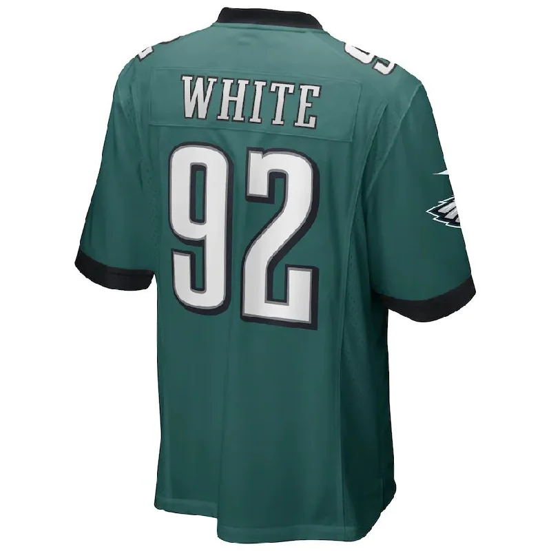 Rugby Jersey with Comfort Fit for All Players-P.Eagles #92 Reggie White Midnight Green Game Retired Player Jersey Stitched American Football Jerseys