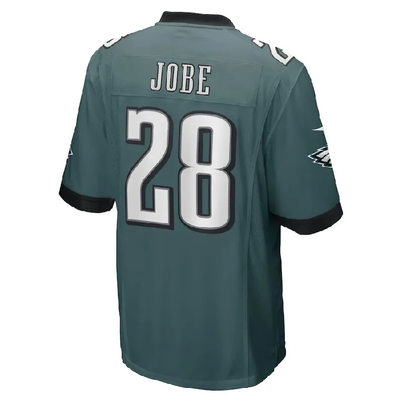 Rugby Jersey for Maximum Breathability in Hot Weather-P.Eagles #28 Josh Jobe Midnight Green Game Player Jersey Stitched American Football Jerseys