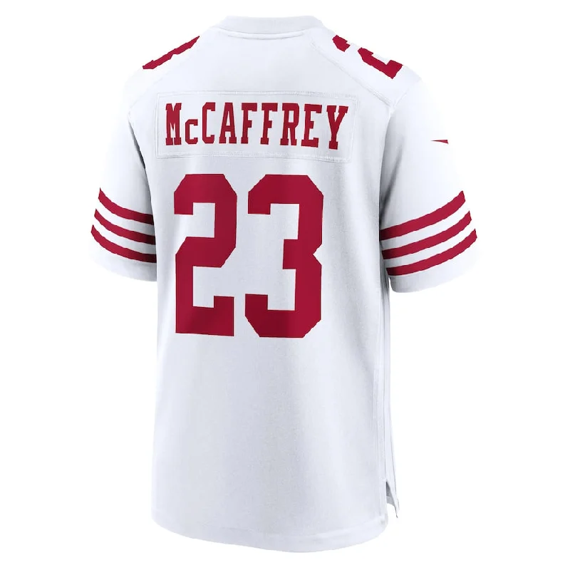 Rugby Jersey for Quick-Drying Technology-SF.49ers #23 Christian McCaffrey  White Game Player Jersey Stitched American Football Jerseys