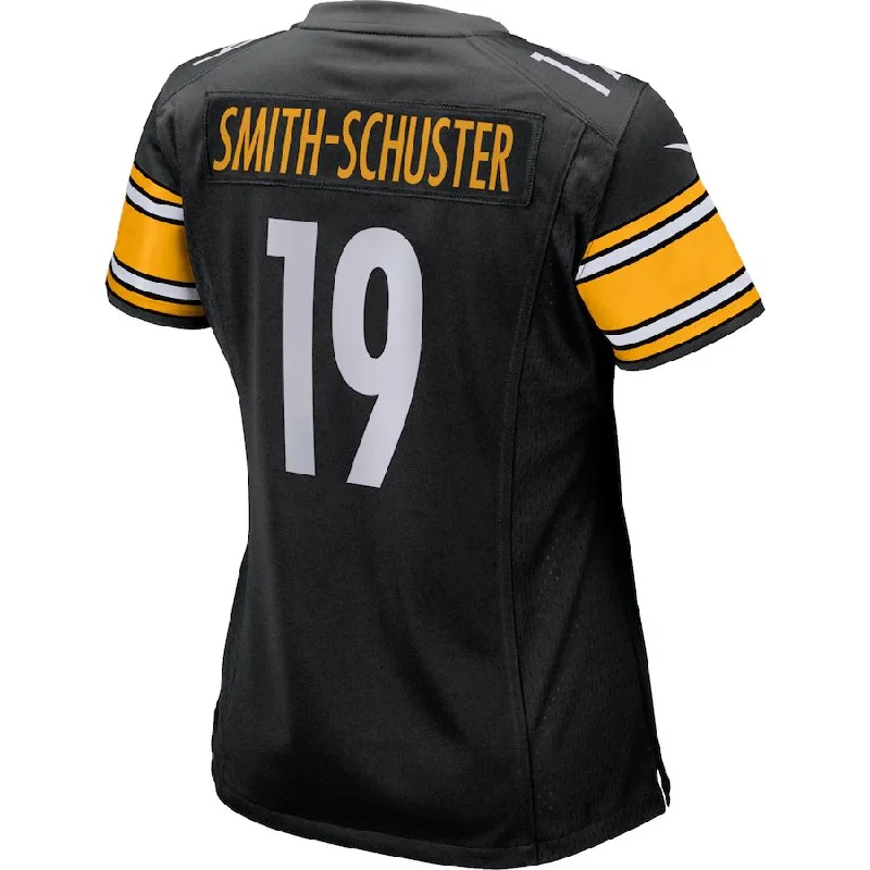 Rugby Jersey for Team Uniforms-P.Steelers #19 JuJu Smith-Schuster Black Game Player Jersey Stitched American Football Jerseys