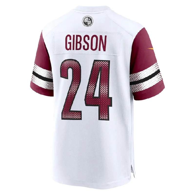 Rugby Jersey for Maximum Comfort During Tackles-W.Commanders #24 Antonio Gibson White Game Jersey Stitched American Football Jerseys