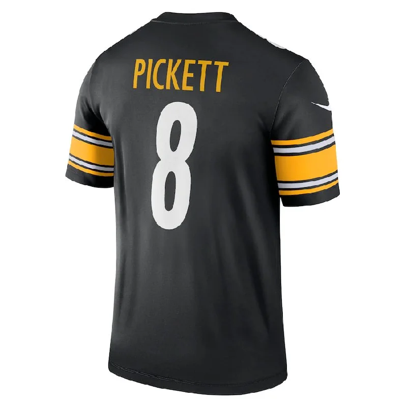 Rugby Jersey for Breathable and Stretchable Comfort-P.Steelers #8 Kenny Pickett Black Legend Jersey Stitched American Football Jerseys