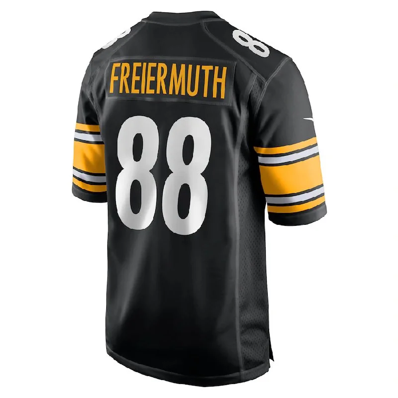 Rugby Jersey for Maximum Flexibility During Play-P.Steelers #88 Pat Freiermuth Black Game Jersey Stitched American Football Jerseys