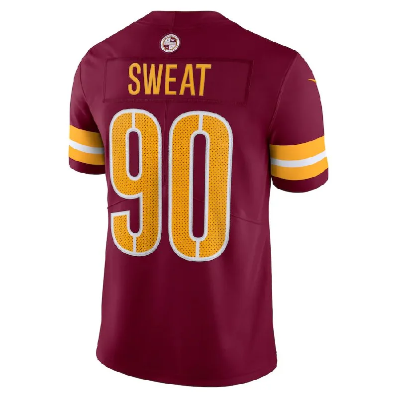 Rugby Jersey for Speed and Performance on the Field-W.Commanders #90 Montez Sweat Burgundy Vapor Limited Jersey Stitched American Football Jerseys