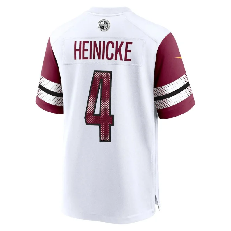 Rugby Jersey with Performance Technology for Play-W.Commanders #4 Taylor Heinicke White Game Jersey Stitched American Football Jerseys