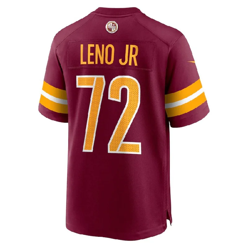 Rugby Jersey for Tackling and Contact Play-W.Commanders #72 Charles Leno Jr. Burgundy Home Game Player Jersey Stitched American Football Jerseys