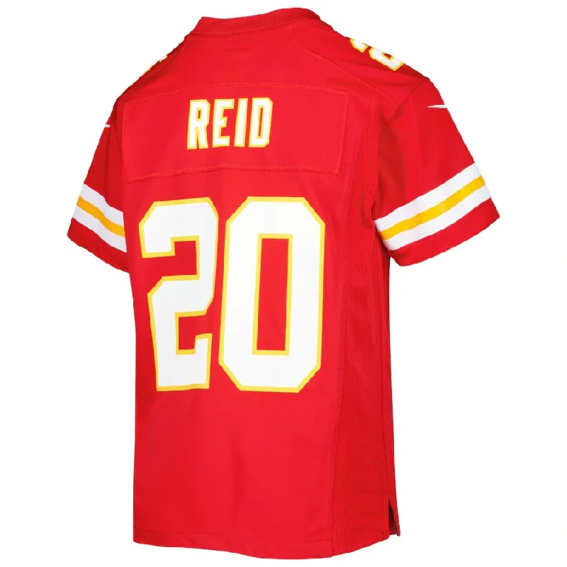 Rugby Jersey for High-Intensity Game Performance-KC.Chiefs #20 Justin Reid  Red Game Jersey Stitched American Football Jerseys