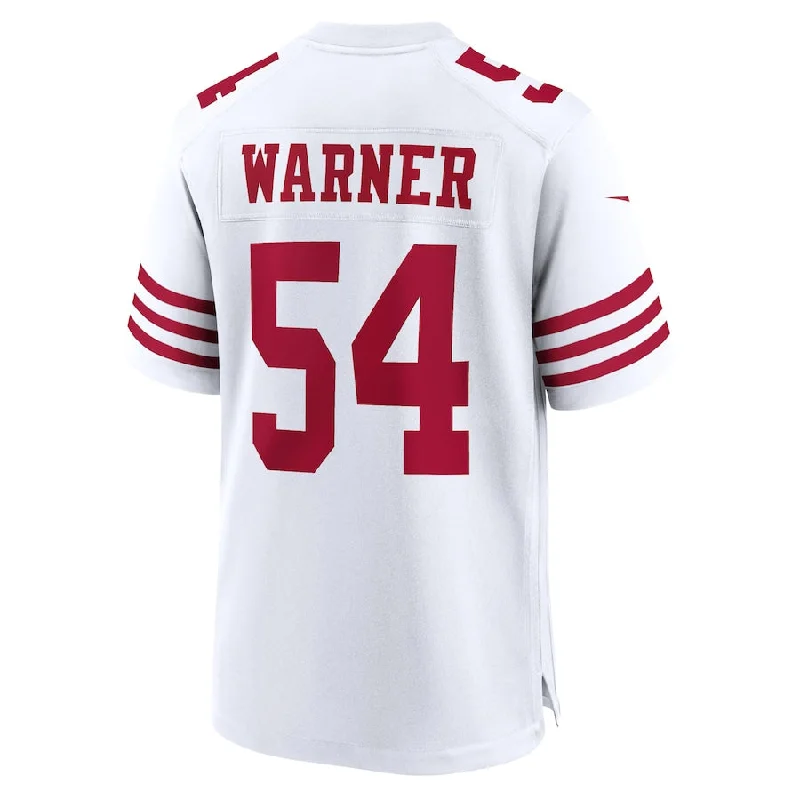 Rugby Jersey with Improved Fit for Better Performance-SF.49ers #54 Fred Warner White Player Game Jersey Stitched American Football Jerseys