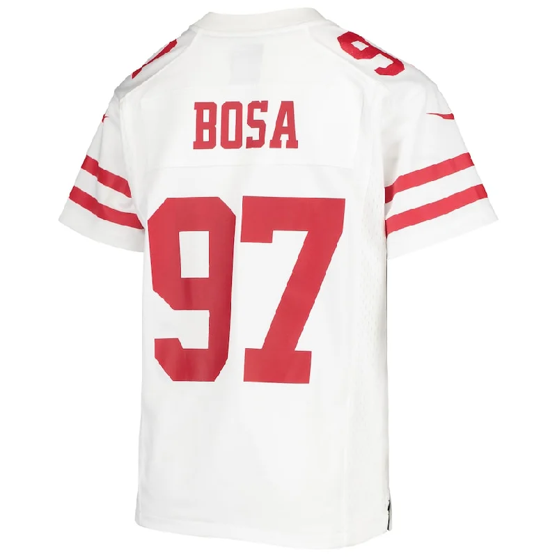 Rugby Jersey for Increased Speed and Agility-Sf.49ers #97 Nick Bosa White Player Game Jersey Stitched American Football Jerseys