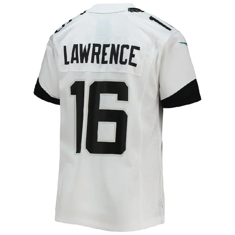 Rugby Jersey for Ultimate Comfort and Performance-J.Jaguars #16 Trevor Lawrence White Game Jersey Stitched American Football Jerseys