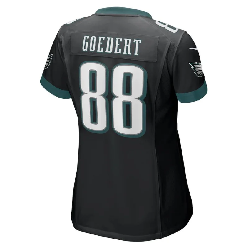 Rugby Jersey for Best Performance and Fit-P.Eagles #88 Dallas Goedert Black Game Jersey Stitched American Football Jerseys