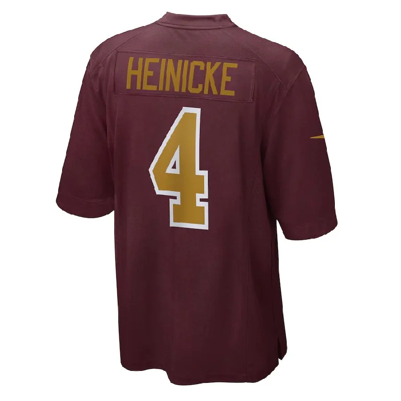 Rugby Jersey for Flexibility and Comfort-W.Football Team #4 Taylor Heinicke Burgundy Alternate Player Game Jersey Stitched American Football Jerseys