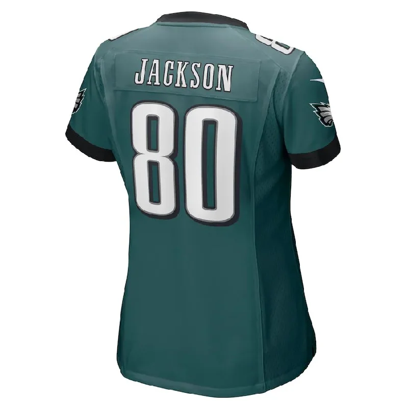 Rugby Jersey for Fast-Paced Rugby Matches-P.Eagles #80 Tyree Jackson Midnight Green Game Jersey Stitched American Football Jerseys