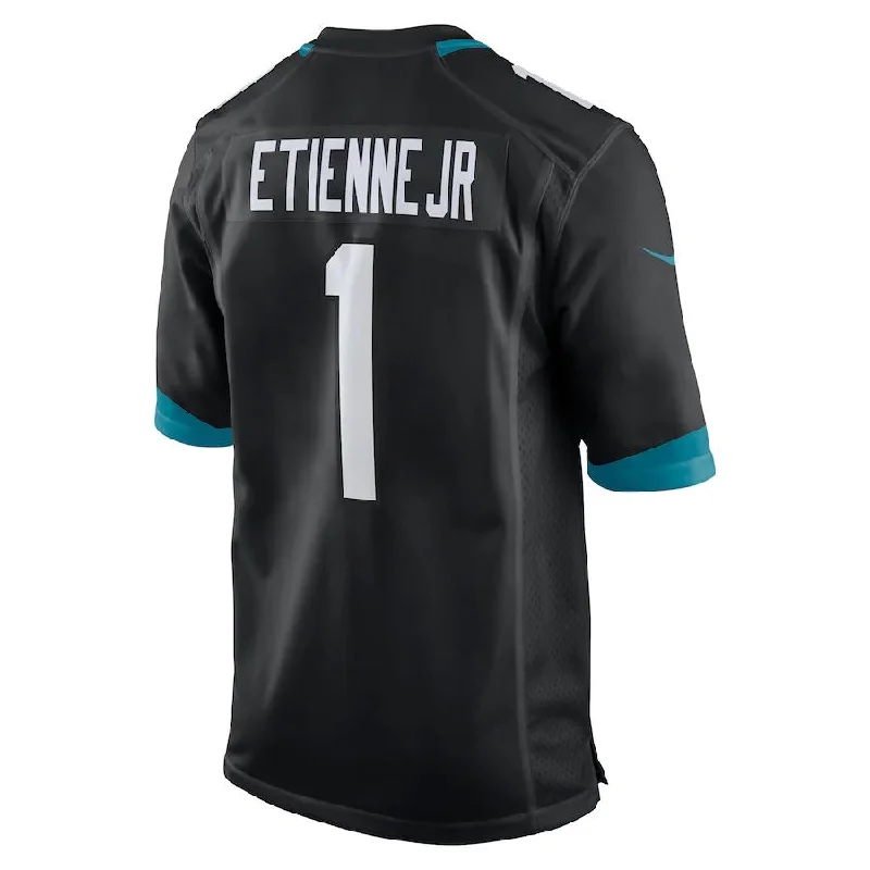 Rugby Jersey with Soft Fabric for Comfort in Every Game-J.Jaguars #1 Travis Etienne Black Game Jersey Stitched American Football Jerseys