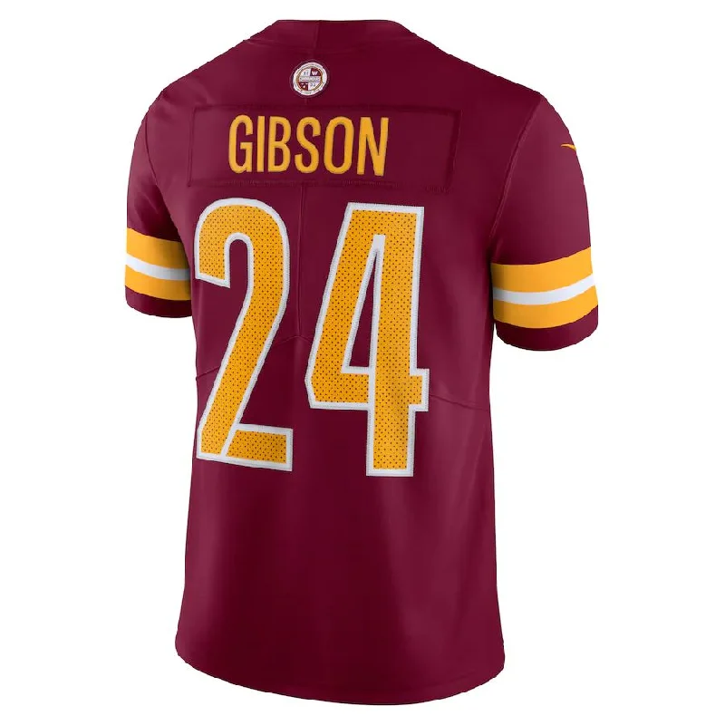 Rugby Jersey with Anti-UV Fabric for Sun Protection-W.Commanders #24 Antonio Gibson Burgundy Vapor Limited Jersey Stitched American Football Jerseys