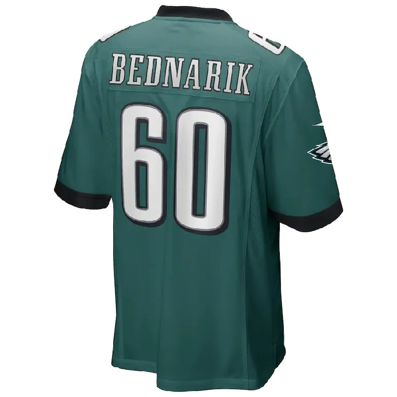 Rugby Jersey for Warm and Cold Weather Comfort-P.Eagles #60 Chuck Bednarik Midnight Green Game Retired Player Jersey Stitched American Football Jerseys