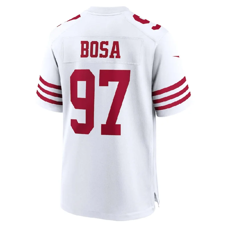 Rugby Jersey for Maximum Comfort in Every Game-SF.49ers #97 Nick Bosa White Player Game Jersey Stitched American Football Jerseys