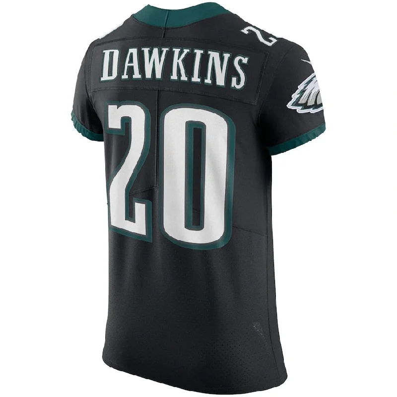 Custom Rugby Jersey for Personalized Fit-P.Eagles #20 Brian Dawkins Black Vapor Elite Retired Player Jersey Stitched American Football Jerseys